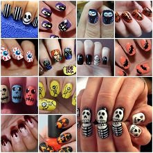 Paznokcie na Halloween:)