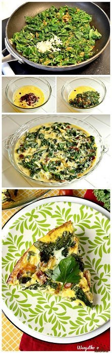 SZPINAKOWA FRITTATA Z BOCZKIEM
