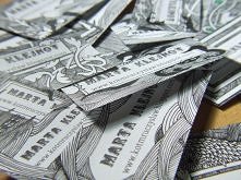 wizytówki ręcznie robione -...