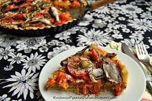 tarta warzywna z sardynkami