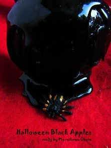 halloween black apples