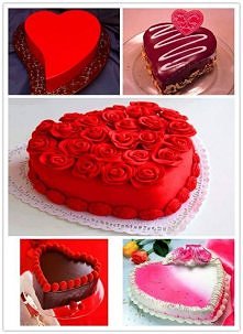 Tort w kształcie serduszka