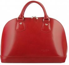 Elegancki czerwony kuferek