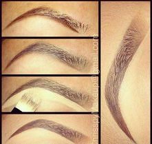 metoda na idealne brwi ;)