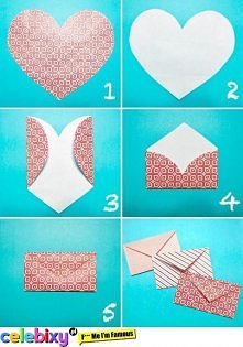 Koperta z serduszka . ;3