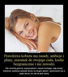 Prawdziwa kobieta ma zasady...