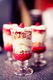 Deser z mascarpone i malina...