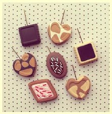 świeżo wypieczone czekoladk...