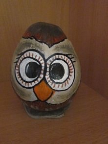 sowa z suchej dyni,ma wiele koleżanek w sklepie NIEZAPOMINAJKA Trzebnica, W.Witosa