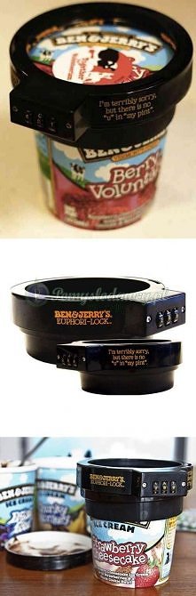 szyfrowy zamek do słoików... czyli wspomóż dietę swojej kobiety - zamknij lody i nutellę ;)