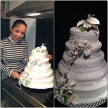 Tort który  piekłam na ślub...