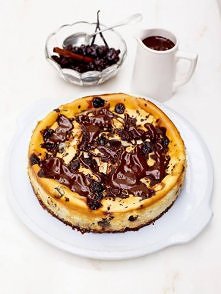 cherry & chocolate cheesecake