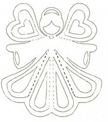 szablon aniołka korzystajci...