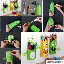 Potrzebne:
Butelka po szamp...