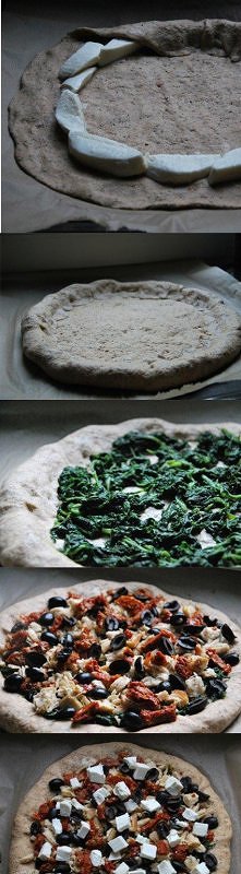 Pizza śródziemnomorska na r...