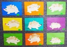 jeże z kolcami z dyniowych pestek