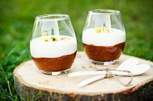 Mus figowy z jogurtem cytrynowym i pistacjami