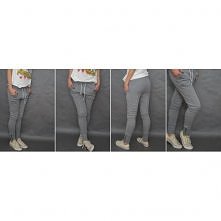 Dresy szary melanż z zamkami