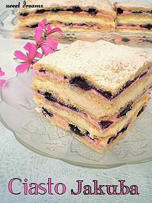 Składniki na ciasto:
- 3 szklanki mąki
- 3 łyżeczki proszku do pieczenia
- 6 żółtek
- 1 szklanka śmietany 18 %
- 250 g masła lub margaryny
- 1/2 szklanki cukru pudru
Wszystkie s...