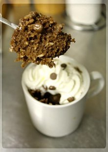 Mikrofalowe ciasto czekoladowe w minute!!!
Przepis można wyszukać na blogu: g...