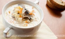 Ziemniaczana zupa krem z pieczarkami