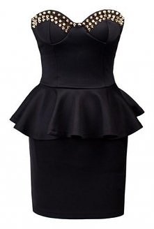 Gorsetowa czarna sukienka m...