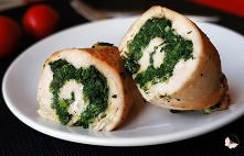 Roladki z kurczaka ze szpinakiem i mozarellą