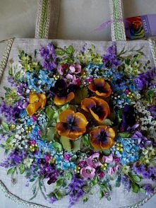 torebki haftowane wstążkami