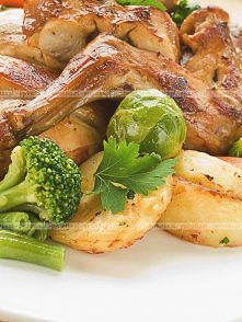 Królik duszony w mleku