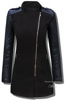 płaszczyk na 5+! Uwielbiamy skórzane rękawy, a wy?