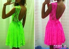 neonowe sukienki