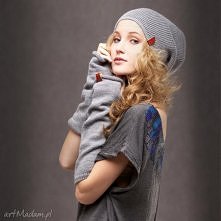 Czapka Rękawki Getry GRAY MELANGE