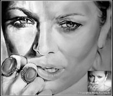 portret A4 węgiel i grafit