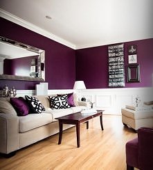 Plum, cream & black.