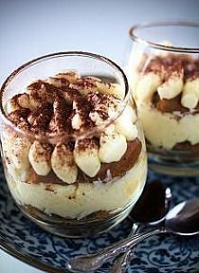 Składniki na deser tiramisu...
