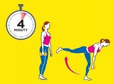 #PUPA W GÓRĘ !

Martwy ciąg jednonóż

Stań prosto, hantlę trzymając prawą ręką. Oderwij prawą stopę od podłoża. Pochyl się teraz do przodu, aż górna część ciała będzie niemal ró...