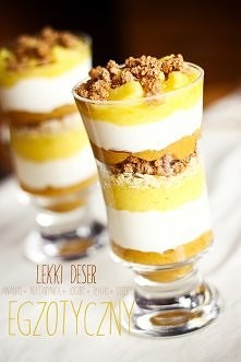 Zdrowy, lekki deser egzotyczny