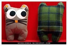 DIY kocia poduszka handmade