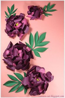 piwonie- dekoracja na ścian...