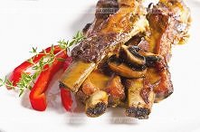 Żeberka polane miodem