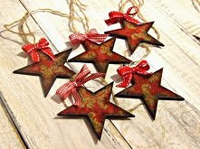 gwiazdki decoupage