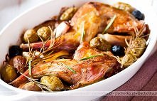 Królik w białym winie