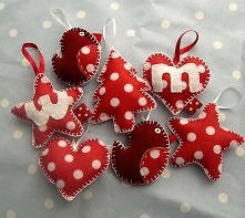 ozdoby wiszące z filcu ( 1,...