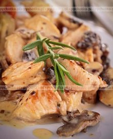 Kurczak w grzybowym sosie