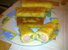 Przepis Asi ;)

1. Usmażyć np. 5 naleśników:
 -mąka
 -mleko
 -jajko

 2. Skła...