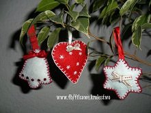 Świąteczne ozdoby z filcu :)