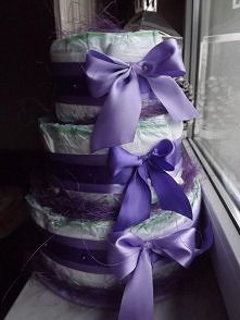 tort z pampersów :)
