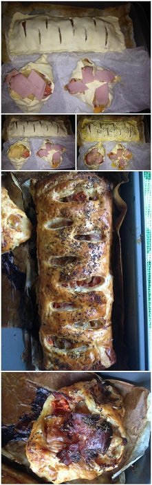 Ciasto francuskie z pomidor...