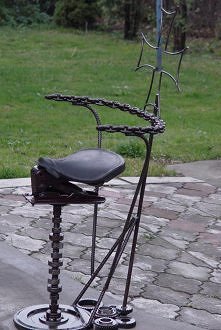 FOTEL Z SIODEŁKA MOTOCYKLA IFA