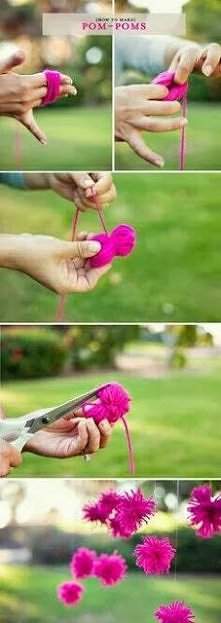 Wszystko o pomponach- ich robieniu i wykorzystaniu :)